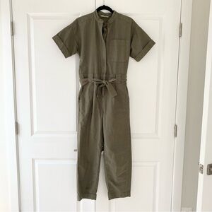 Everlane Short Sleeve Utility Jumpsuit